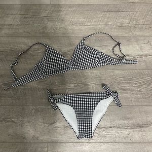 Black and white bikini